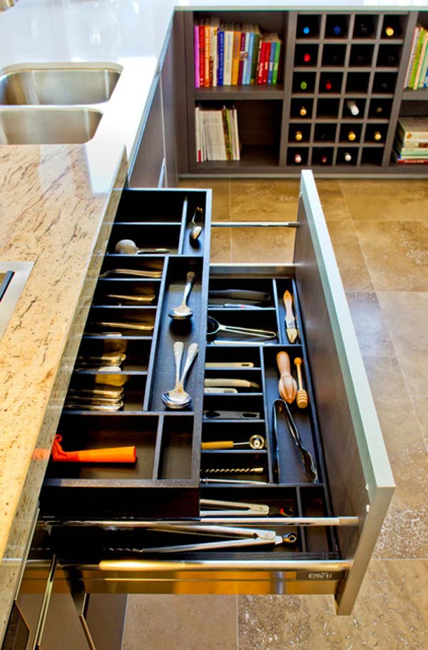 Top 18 Ingenious and also Lovely DIY Flatware Storage Solutions 15