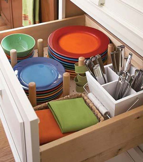 Top 18 Ingenious and also Lovely DIY Flatware Storage Solutions 18