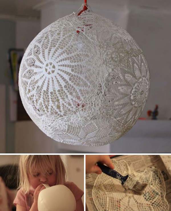 20 Great DIY Ideas For Decorating With Lace 11