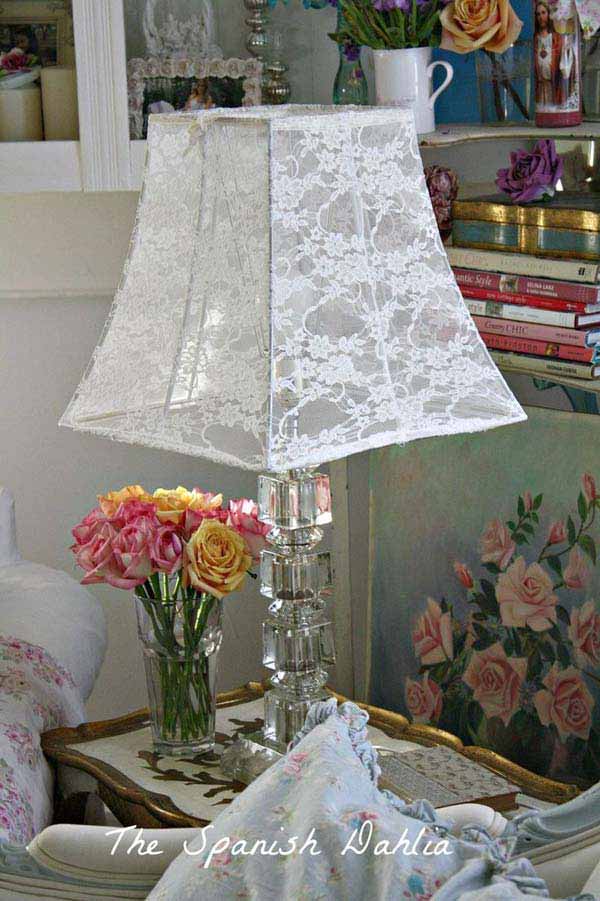 20 Great DIY Ideas For Decorating With Lace 13