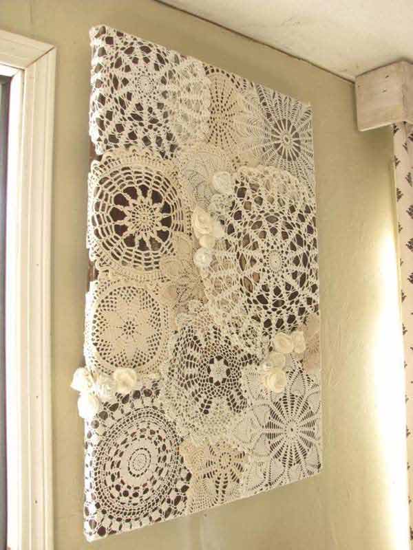 20 Great DIY Ideas For Decorating With Lace 17