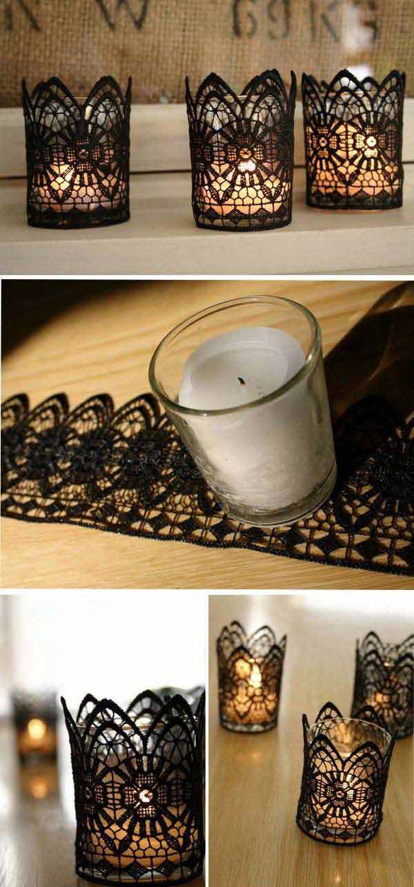 20 Great DIY Ideas For Decorating With Lace 19