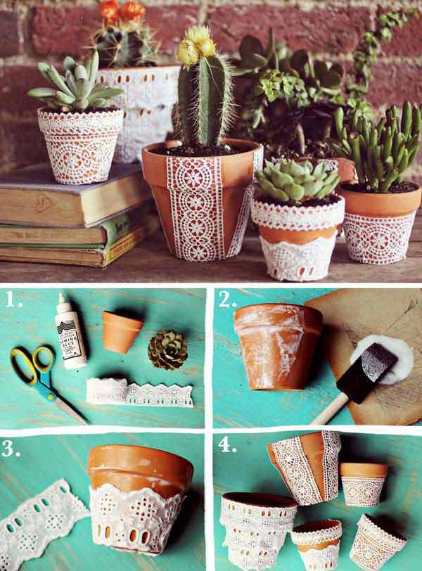 20 Great DIY Ideas For Decorating With Lace 3
