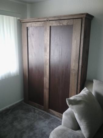 6 Old bookshelf murphy bed