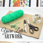 16.DIY Yarn Letter Art Work