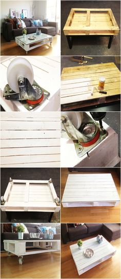14.DIY Pallet Coffee Table