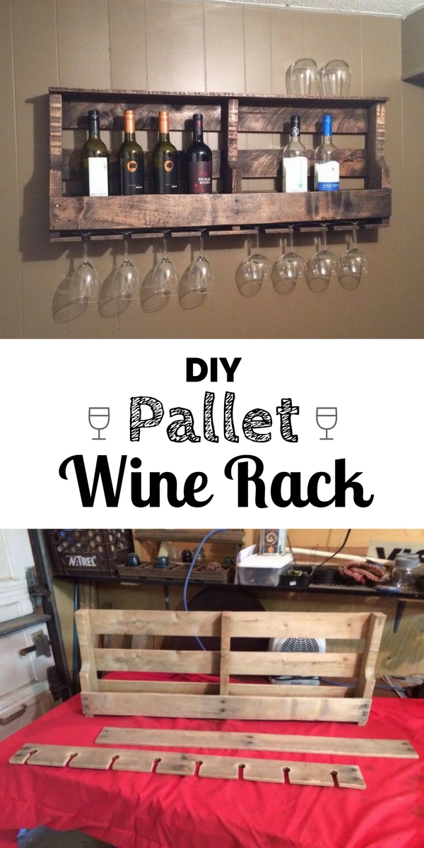 15.DIY Pallet Wine Rack