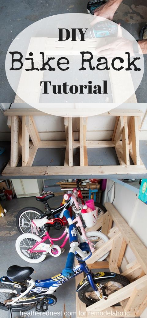 17.DIY Bike Rack