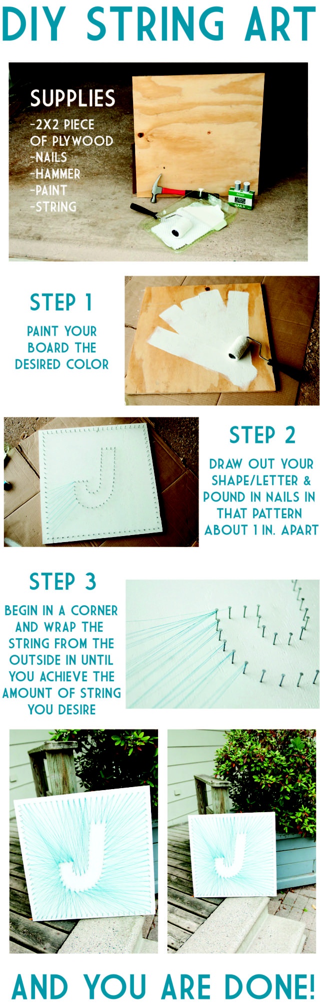 16 Easy DIY String Art For Great Wall Decor 5