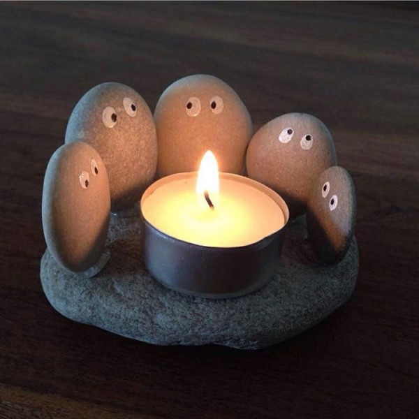 3. DIY candle holder