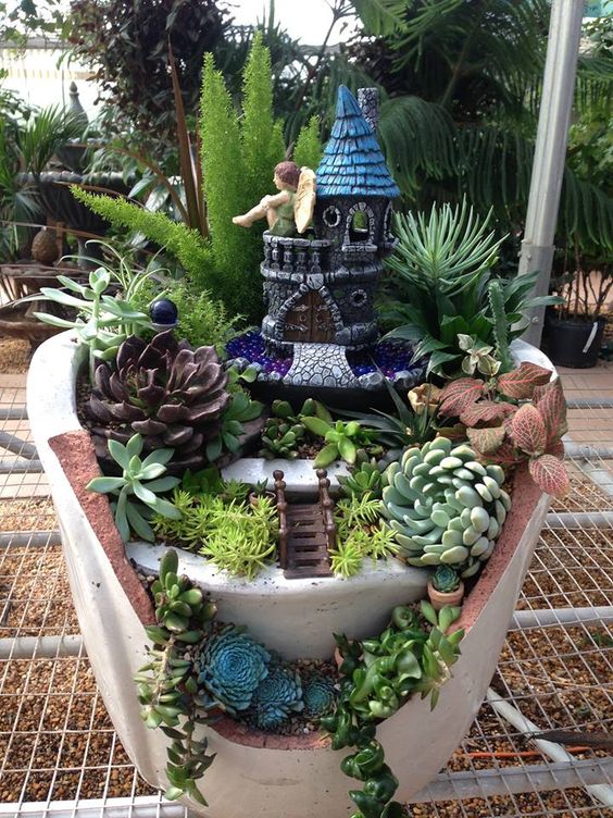 3.Fairy Garden for Small Backyards