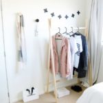 2.Wooden Clothes Rack