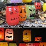 10. DIY Halloween Painted Luminaries