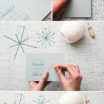 7. Embroided snowflake Christmas Card